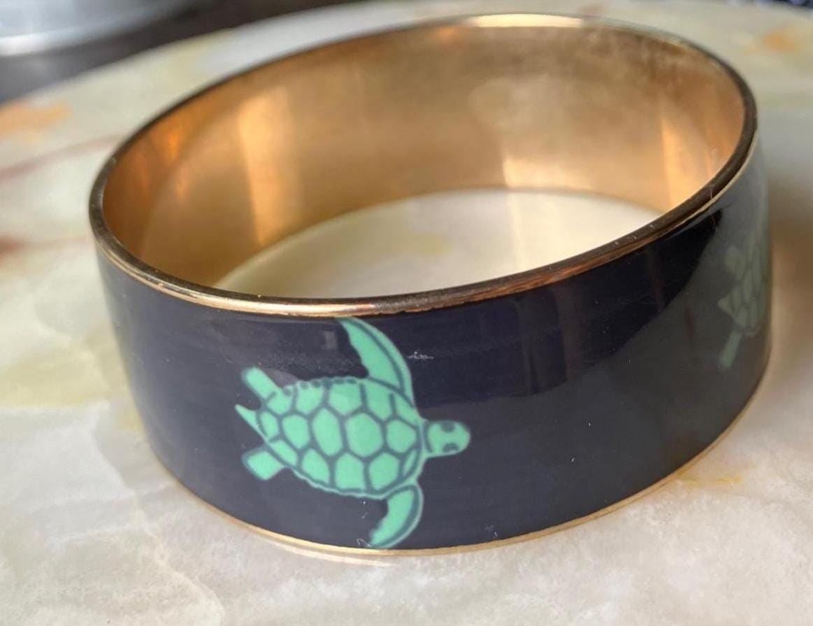 Bracelet J.CREW Métal Doré Et Cristaux Fleurs Rose Fluo - Occasion En Très Bon état