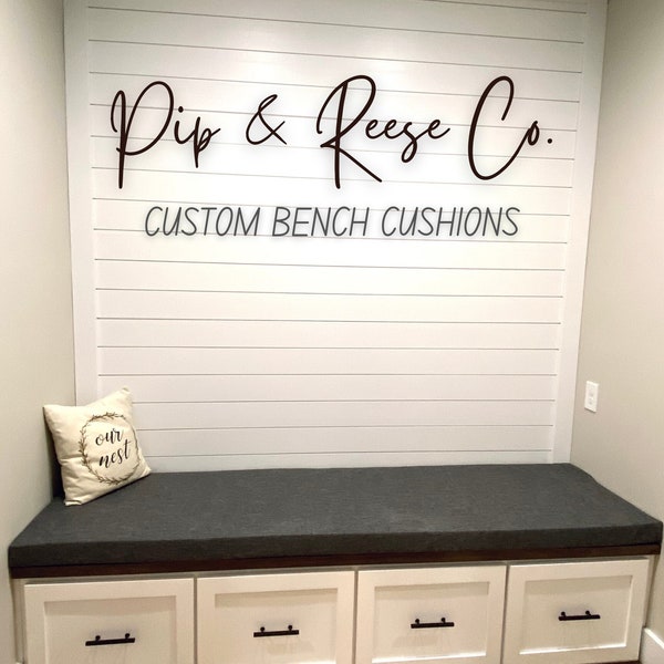 CUSTOM BENCH CUSHION, custom bench cover, custom cushion cover, custom rv camper dinette cushion cover *digital order form*