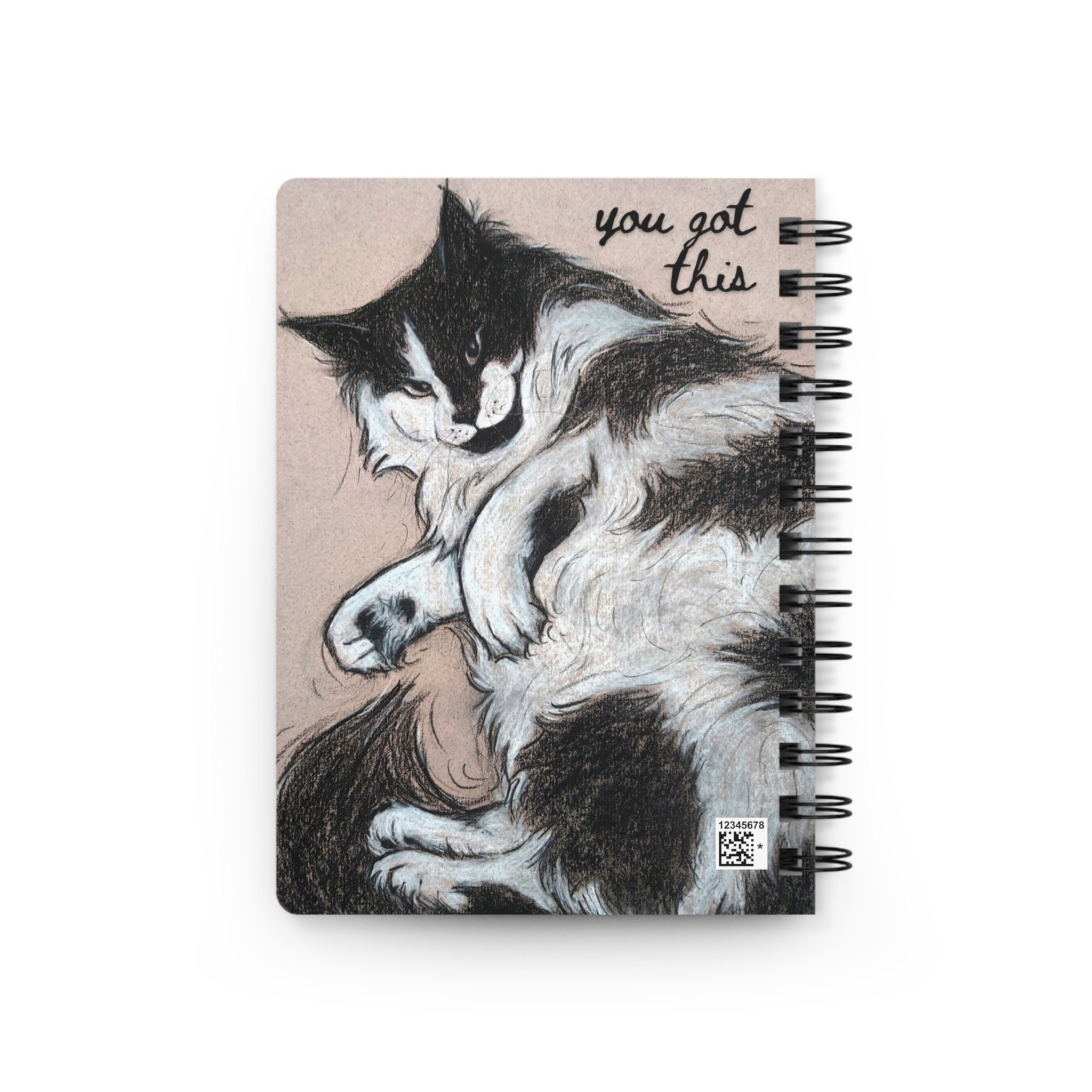 Artsy Cat Journal You Can Totally Do This Cattitude Encourage Gratitude to  Help Mindful Healing, Self Esteem, Wellness Spiral Bound 