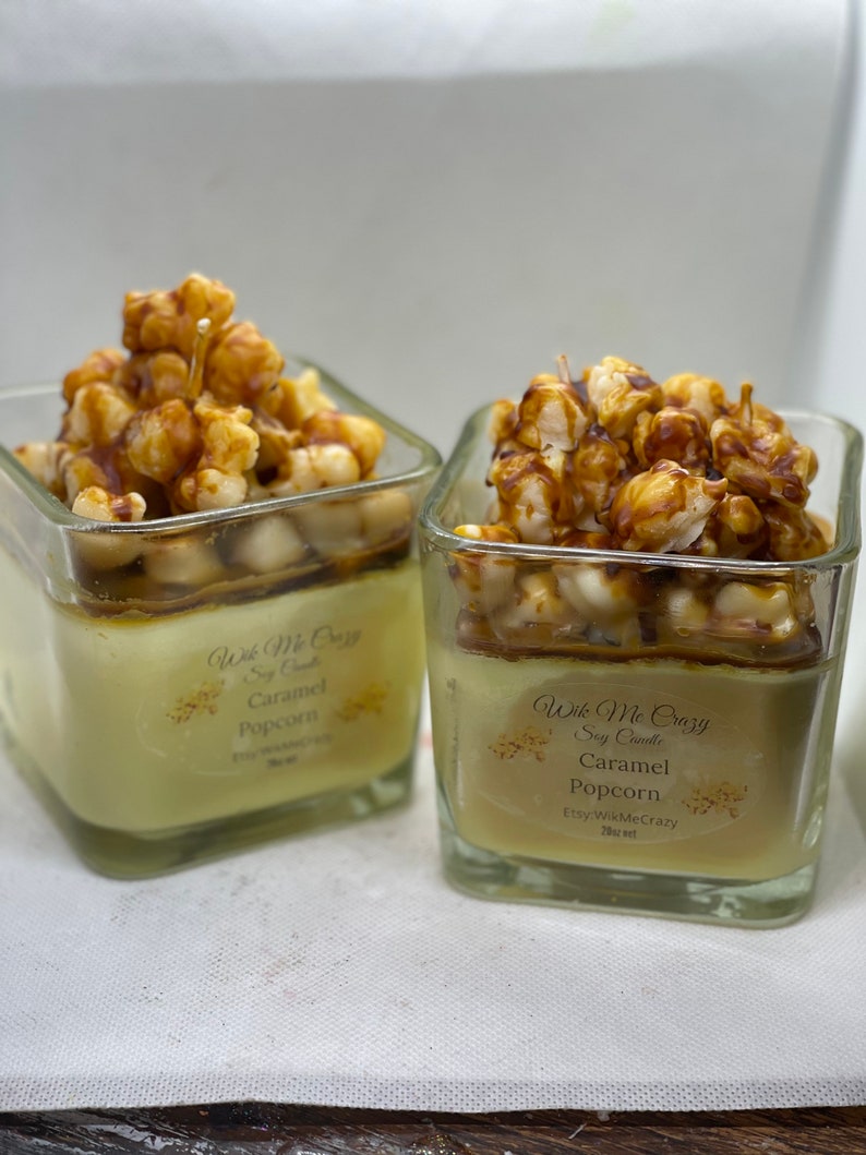 Caramel Popcorn Candle Etsy