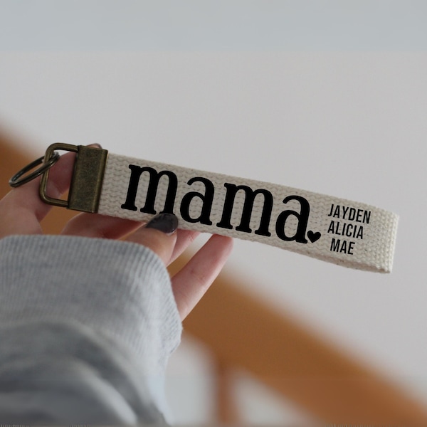 Porte-clés maman, porte-clés maman personnalisé, cadeau maman avec prénoms d'enfants, cadeau Noël maman, cadeau pour maman, maman personnalisée, cadeau prénoms maman