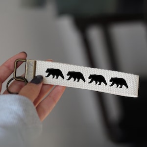 Bears Keychain, Bear Key Fob, Bear Lover Gift, Bears Gift, Gift With Bears, Animal Lover Gift, Cute Keychains, Mama Bear Gift, Keyring