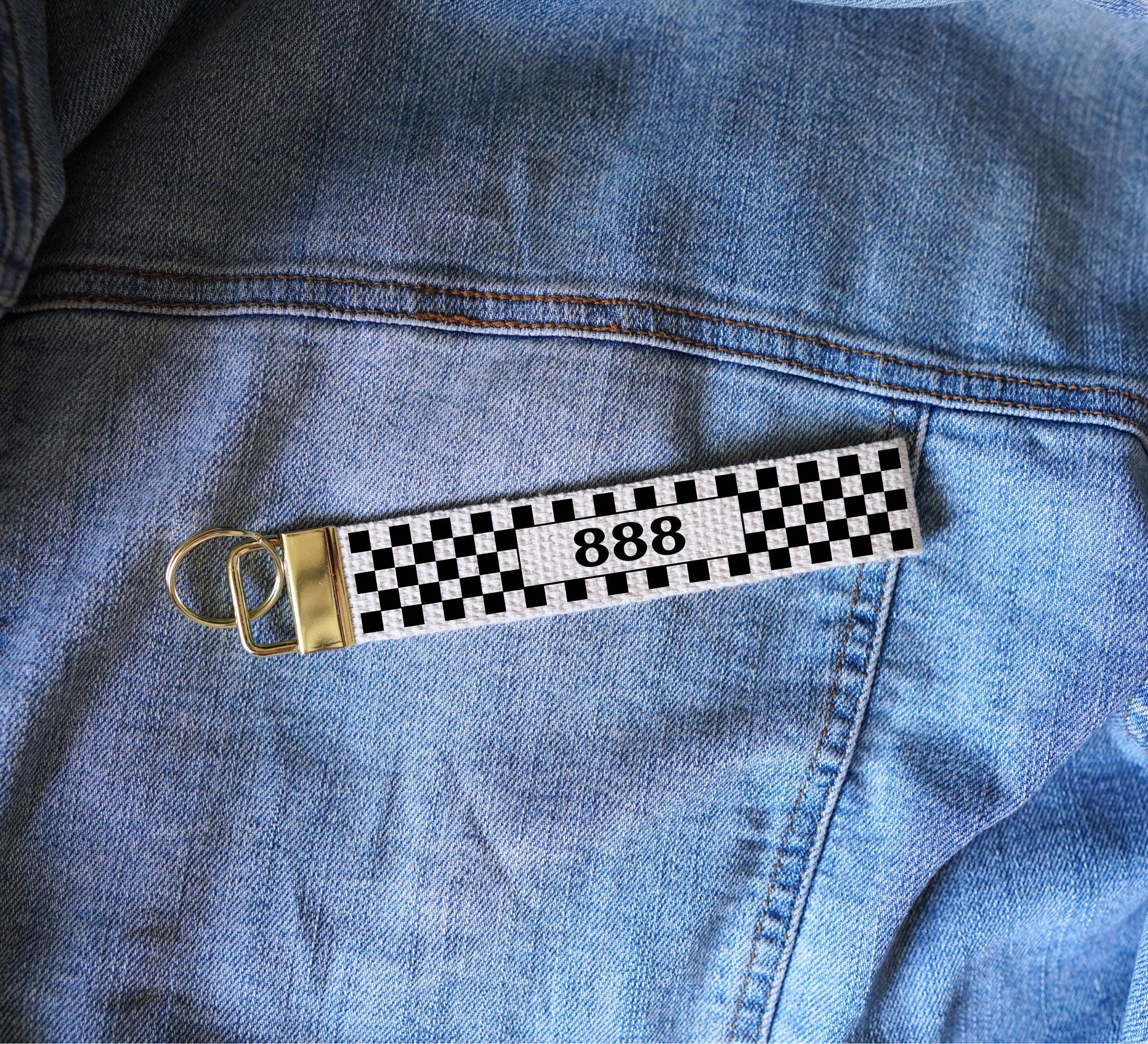 Porte-clé chiffre porte-bonheur, porte-clés chiffre porte-bonheur