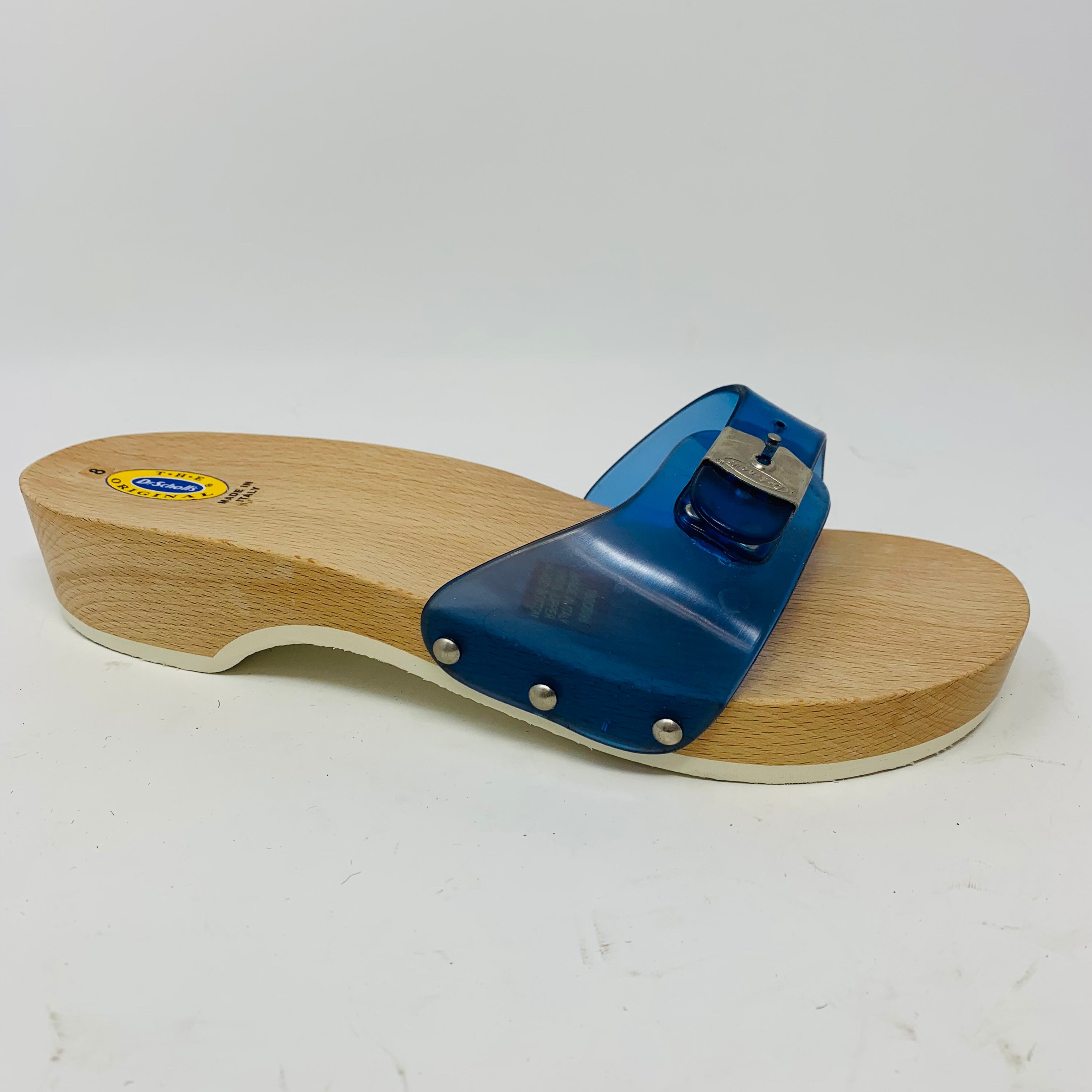 Vintage Dr Scholls Original Exercise Wooden Sandals Clear Blue - Etsy