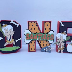 Bam Bam 3D Letters/The Flinstones 3D Letters/ 3D Letters/ Bam Bam Party/ Bam Bam Birthday/ Pebbles/ Pebbles 3D Letters