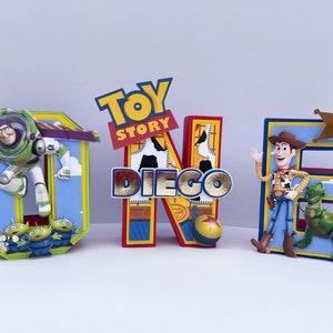 Toy Story 3D Letters/ 3D Letters/ Party Decor/ Woody 3D Letters/ Buzz 3D Letters