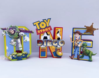 Toy Story 3D Letters/ 3D Letters/ Party Decor/ Woody 3D Letters/ Buzz 3D Letters