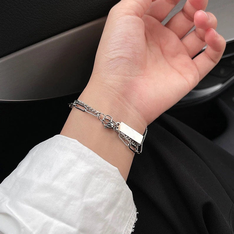 Heart Couple Bracelets for Women Pendant Man Etsy