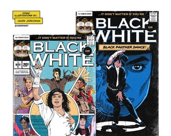 Black Or White '91 Comic Book Double Pack Poster