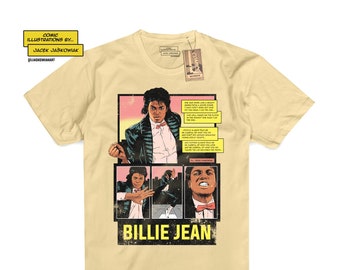 Billie Jean '83 Comic Page Tshirt Unofficial