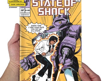 State Of Shock '84 Comic Book Poster Unofficial