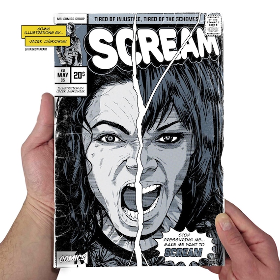 Scream '95 Comic Book Poster Unofficial - Etsy