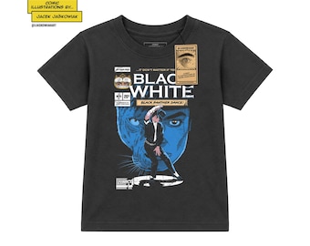 Black Or White Panther Dance '91 Comic Book Kids Tshirt Unofficial