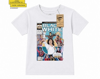 Black Or White '91 Comic Book Kids Tshirt Unofficial