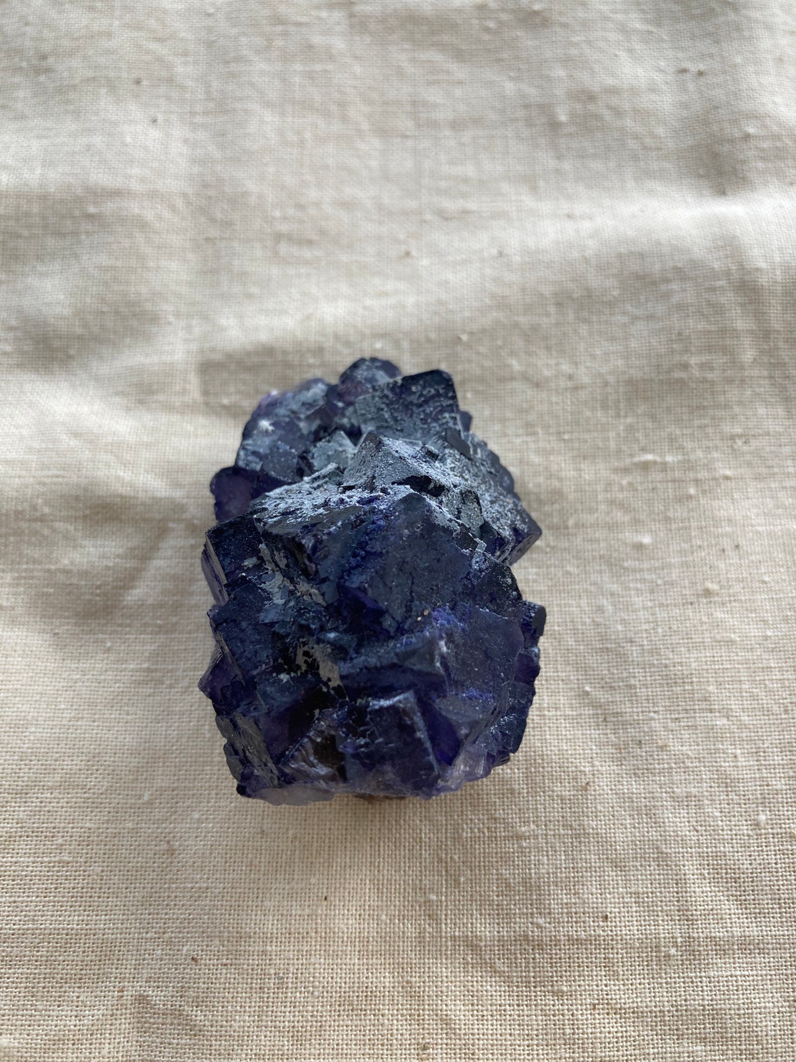 Raw Purple Cubic Flourite Cluster | Etsy