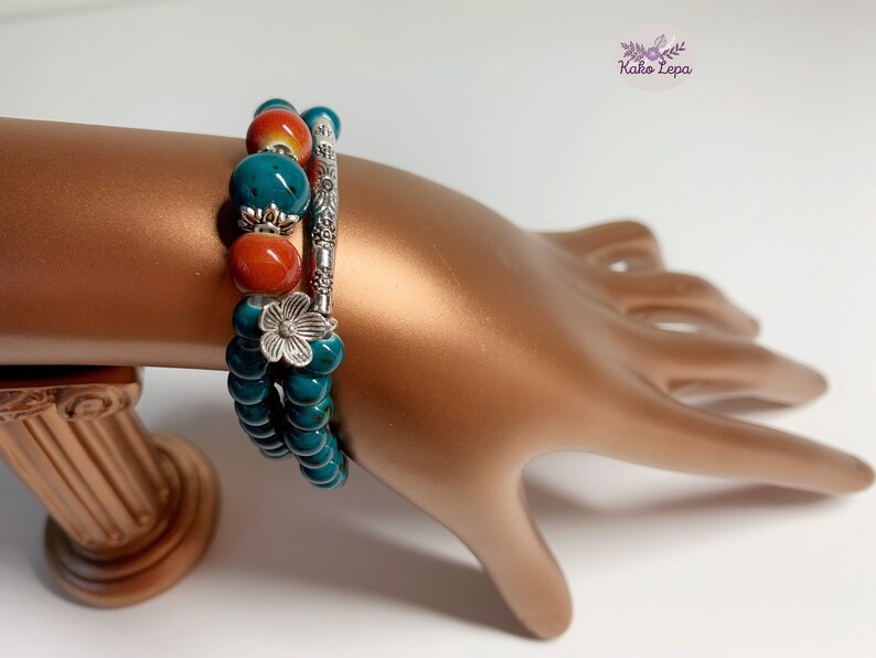 MANTRA BRACELETSCOPPER Bracelet Beaded Pretty Designer Etsy