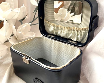 Vintage Beauty Case, kunstleer treintas