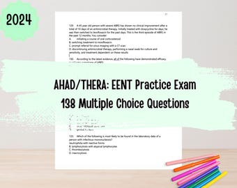 AHAD/THERA 1: EENT Practice Questions