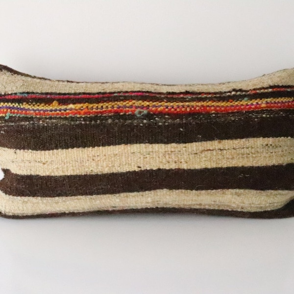 24'' x 12'' inches Kilim Pillow cover, Throw Pillow, Turkish Kilim Pillow, Rug Pillow, Handmade Pillow, Kilim Cushions, Ethnic Pillow, 0337