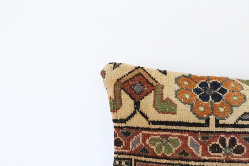 24'' x 12'' inches Tribal antique rug pillow, pillow cover, casual pillow, decor pillow, couch pillow, handmade pillow, sofa pillow 03371 image 2