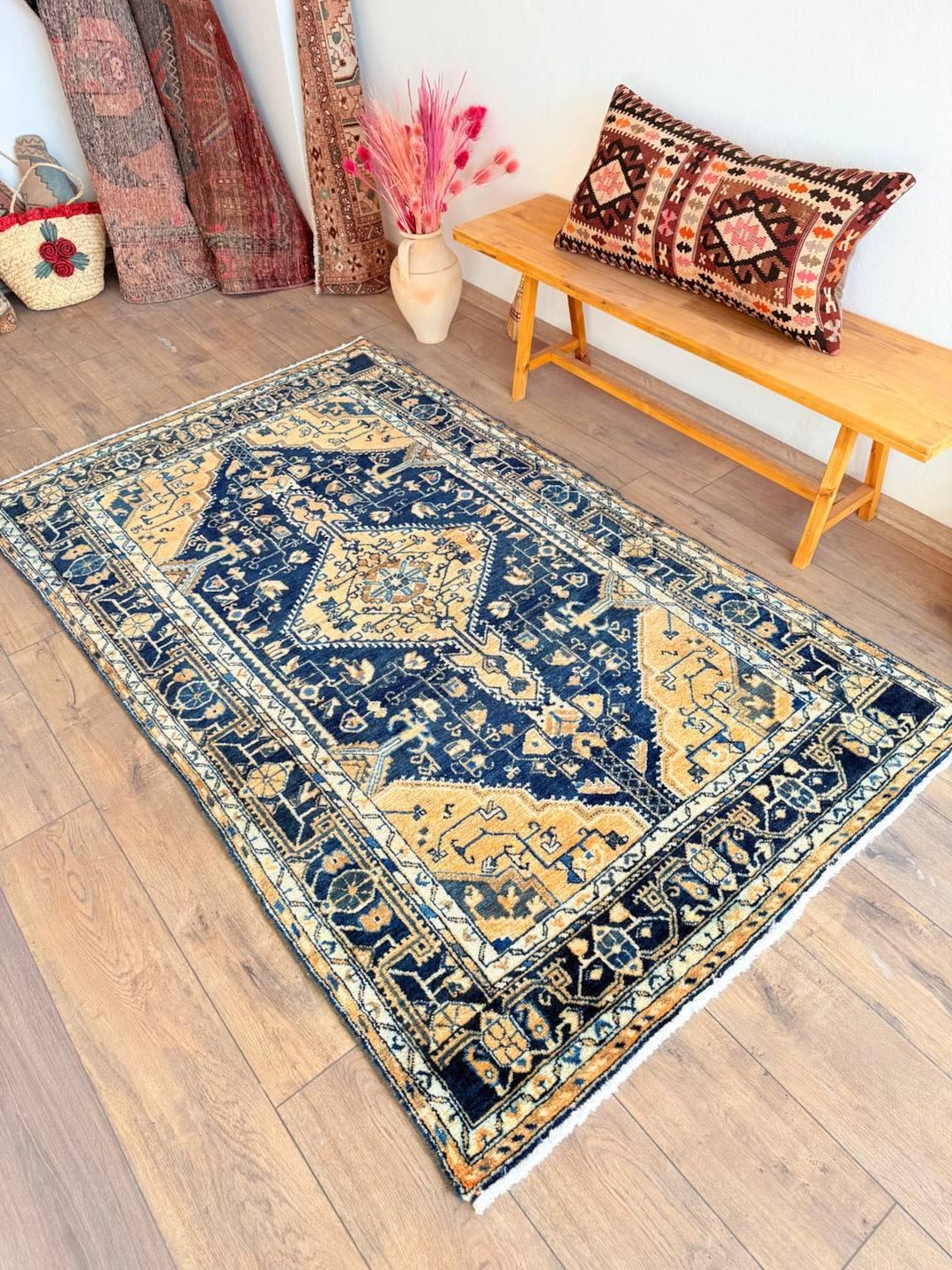 Wool Handmade Rug , Turkish Rug , Turkish Area Rug