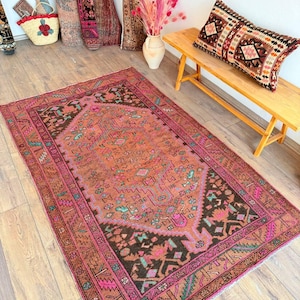 Turkish rug ,  Large rug , turkish area rug , stair rug , tribal rug , anatolian rug  7.2 x 4.4 Feet  239 Orginal Woven persian Wool Rug