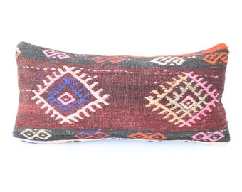 24'' x 12'' inchesKilim Pillow cover, Throw Pillow, Rug Pillow, Handmade Pillow, Kilim Cushions, Ethnic Pillow, Child room pillow 864