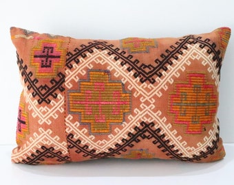 24'' x 16'' inch, kilim pillow cover , cushion pillow , handmade pillow , bedding pillow , yoga pillow , sofa pillow,child room pillow 03037