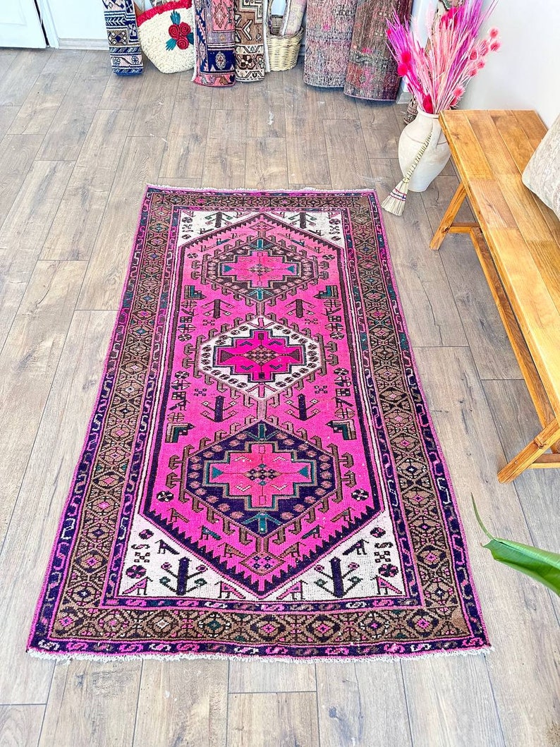 runner rug , Turkish runner rug , turkish area rug , stair rug , kitchen floor rug , tribal rug , anatolian rug 6.1 x 3.3 Feet 198 image 2