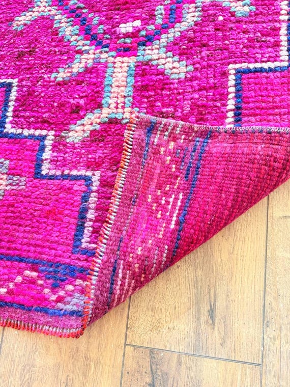 トルコ・アナトリアラグ：ヴィンテージ・トライバル階段ランナー、8.4