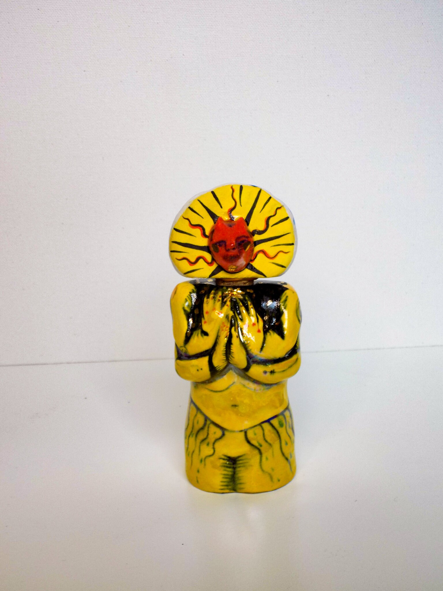 Devil Ceramic Illustration Cork Vase Figure, Collectible Statement Art ...