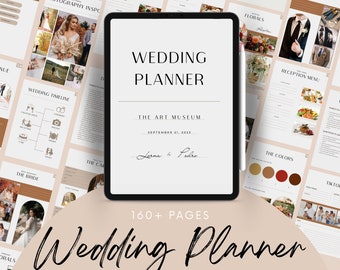 GOODNOTES 160+ Pages Wedding Planner Template Digital Download, PDF,  Minimalist Wedding Planner, Budget Vision Boards Hyperlinked Printable