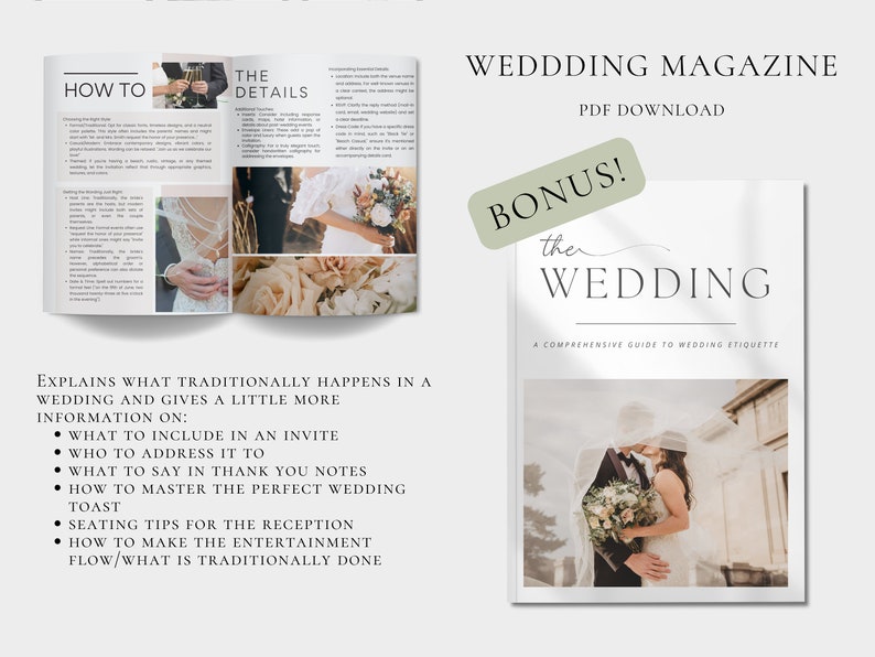 350+ Seiten-Hochzeits-Vorlagen-Bundle, Canva, Hochzeitsplaner, Hochzeits-Planer, Hochzeits-Planer, Hochzeits-Checklisten, Mobile-Hochzeitsvorlage Bild 10