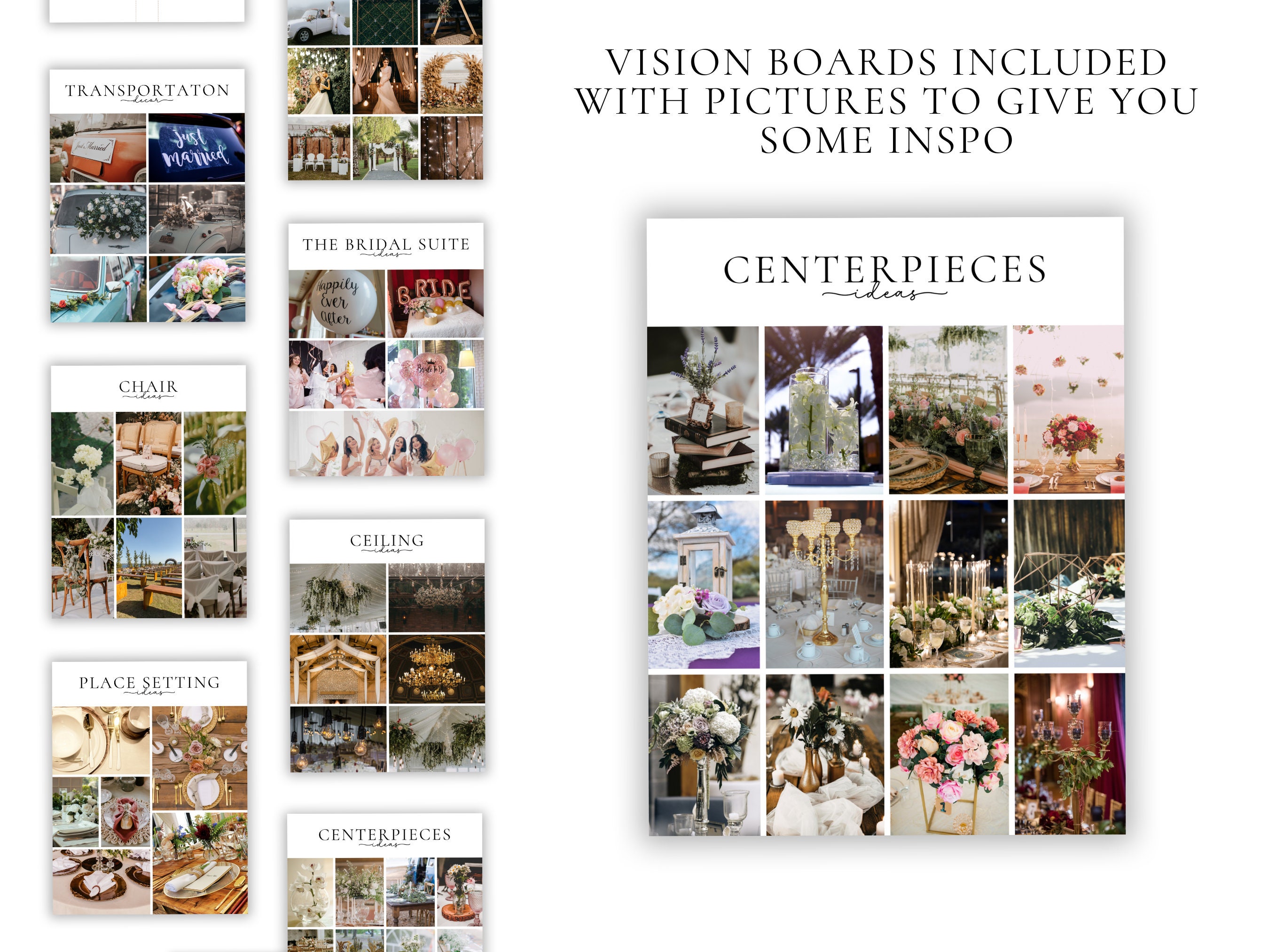 The Ultimate Wedding Decor Planner Template, Canva, DIY Wedding ...