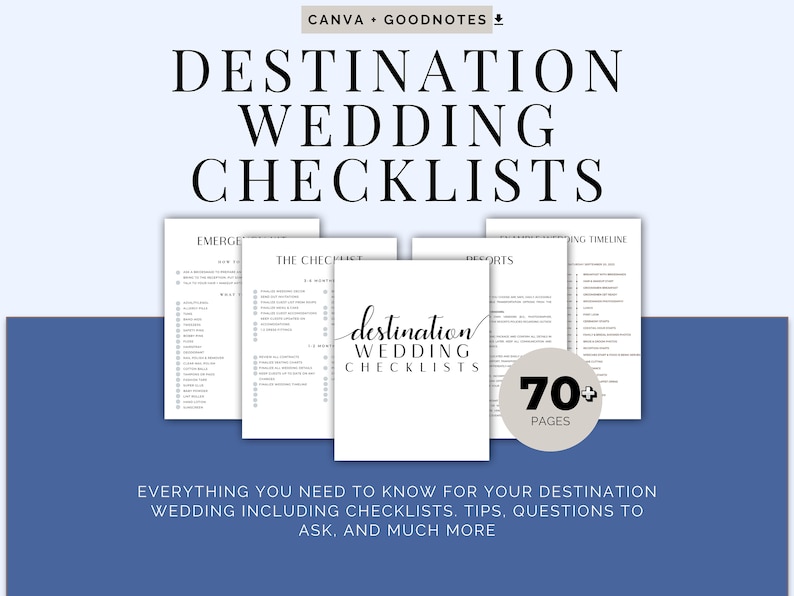 Destination Wedding Checklist Wedding Planning Checklist Wedding ...