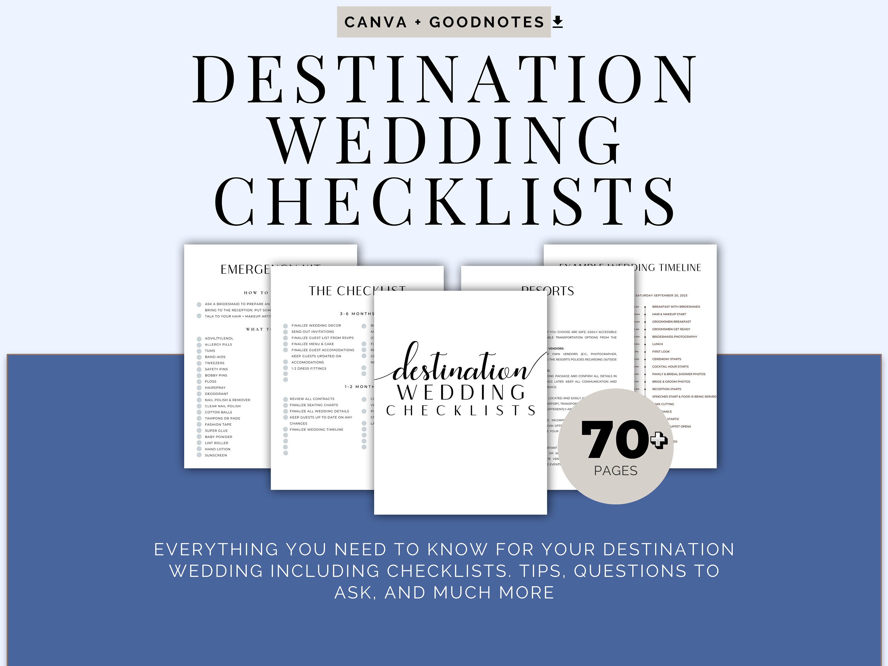 Editable Destination Wedding Planner