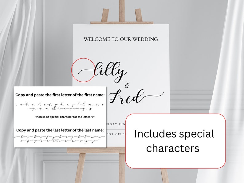Wedding Welcome Sign Template, Digital Download, Minimalist, Engagement ...
