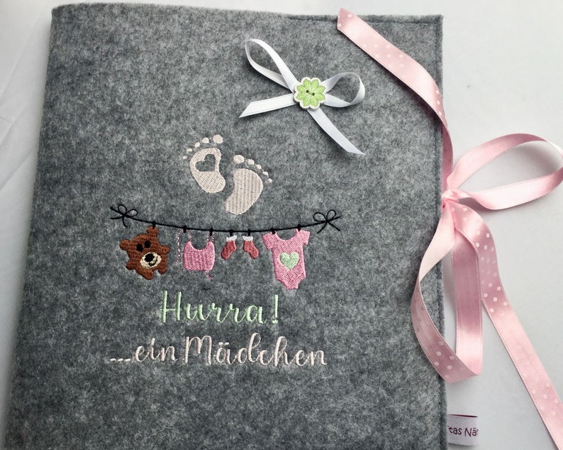 Babytagebuch, Babyalbum personalisiert Mädchen, Fotoalbum Bild 2