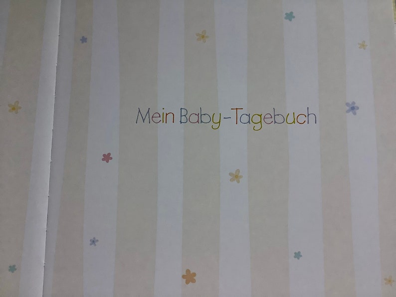 Babytagebuch, Babyalbum personalisiert Mädchen, Fotoalbum Bild 9