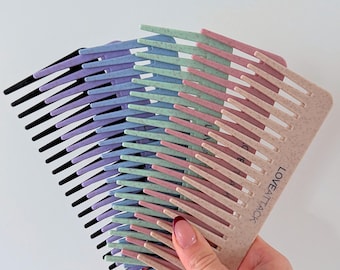Wheat Straw Wide Tooth Detangling Comb: Waterproof Hair Styling