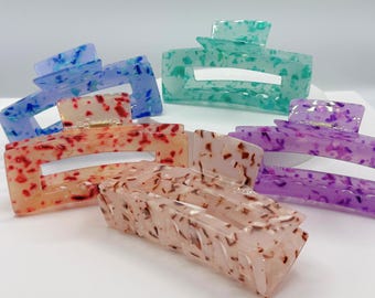 XL Cellulose Acetate Hair Claw Clip: Eco-Friendly, Thick Hair (13cm)