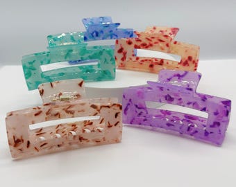 Large Cellulose Acetate Hair Claw Clip: Eco-Friendly Secure Hold