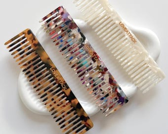 Wide Tooth Hair Comb: Eco-Friendly Cellulose Acetate Styling Comb