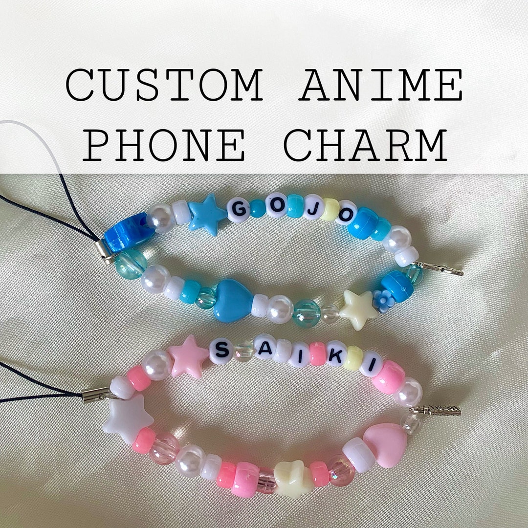 CUSTOM Anime Phone Charm View Description Etsy