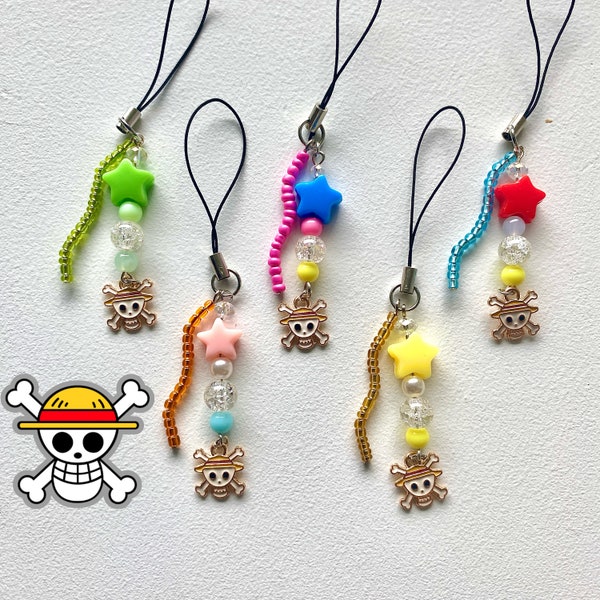 One Piece Inspired Phone Charms, anime accessories, jewelry, kpop jewelry, anime jewelry, anime drawing, anime gift, anime sticker,