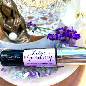 Lilac and Gooseberry Perfume Oil 0.3 Ounce 10ml Roll on Bottle Yennefer  Scent of a Sorceress Lilac and Gooseberries 