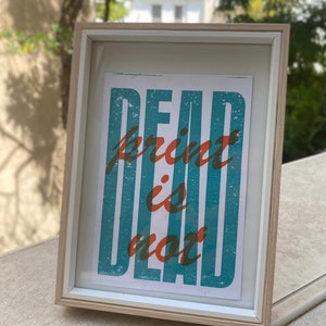 Riso Print / Gocco / Siebdruck / Karte / Risograph / Print ist nicht tot