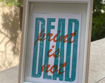 Riso Print / Gocco / Serigrafía / Cartulina / Risograph / Print is not dead