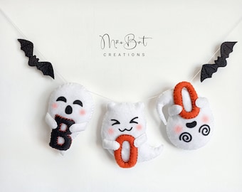Ghosts | Boo Sign | Spooky Garland | Wall Hanging Decor