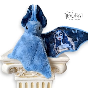 Pluszowy nietoperz | Nadruk Corpse Bride | Uroczy nietoperz | Pluszowe zwierzę